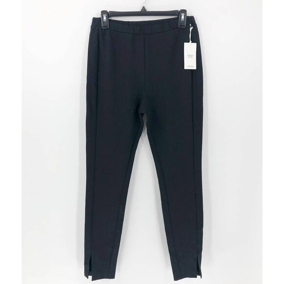 Nordstrom Everyday Womens Pants Medium Black High Rise Skinny Slit Ankle NWT - Picture 2 of 11